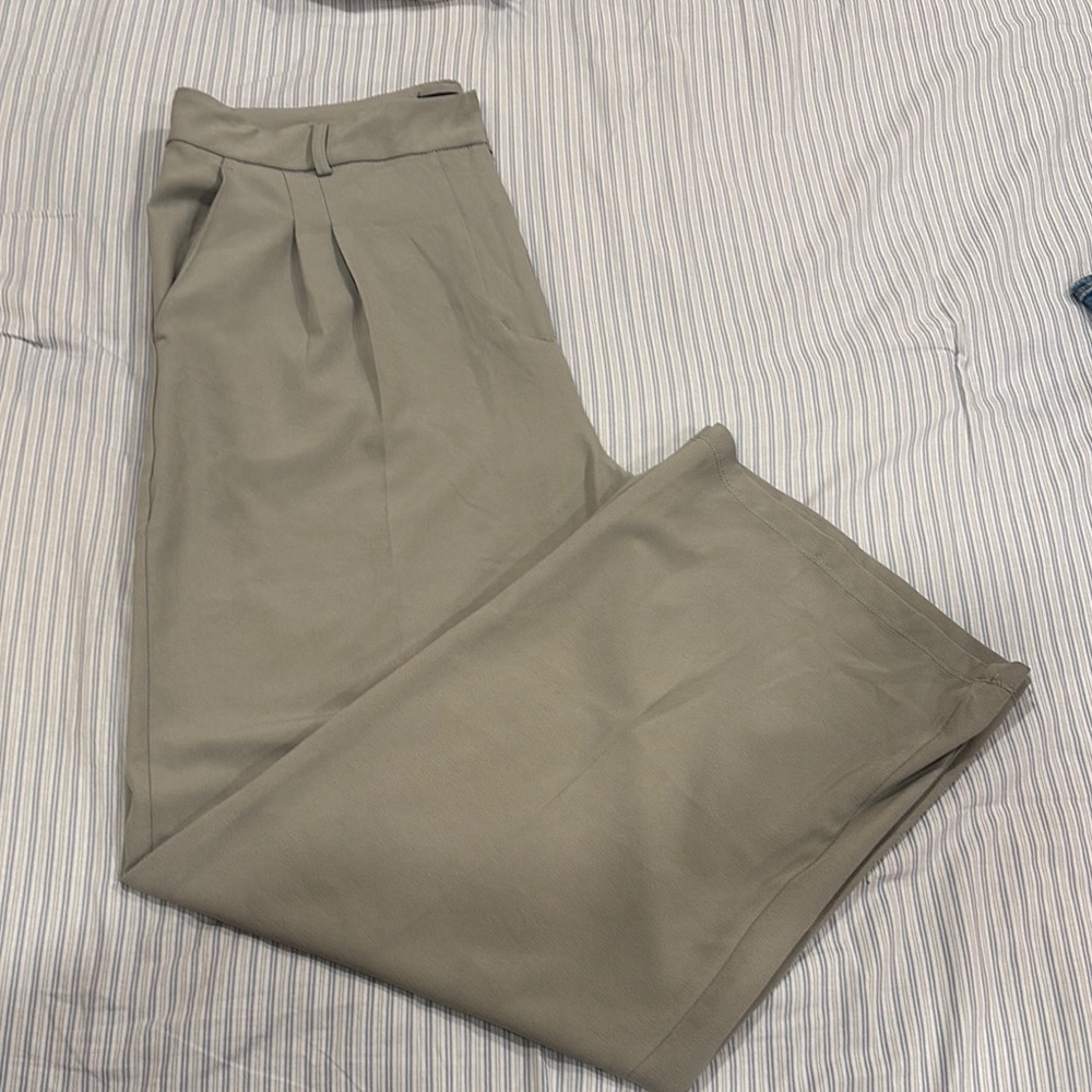 Stylish Gray/Sage green Trousers